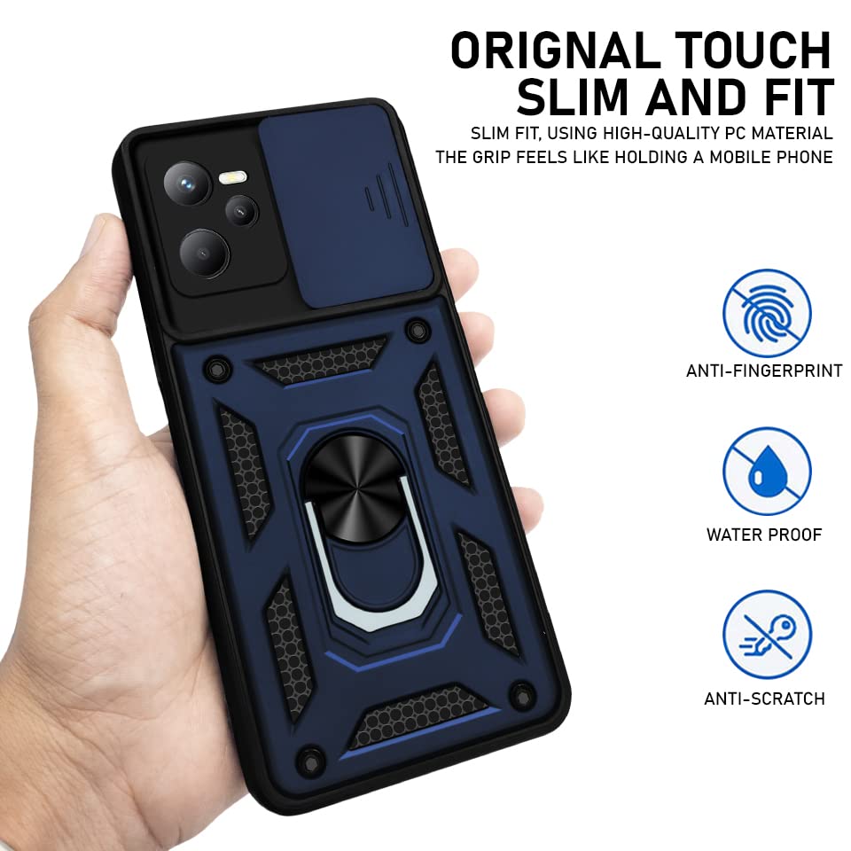 For Realme C35 Back Cover Case (Hybrid Dual Armor Polycarbonate)