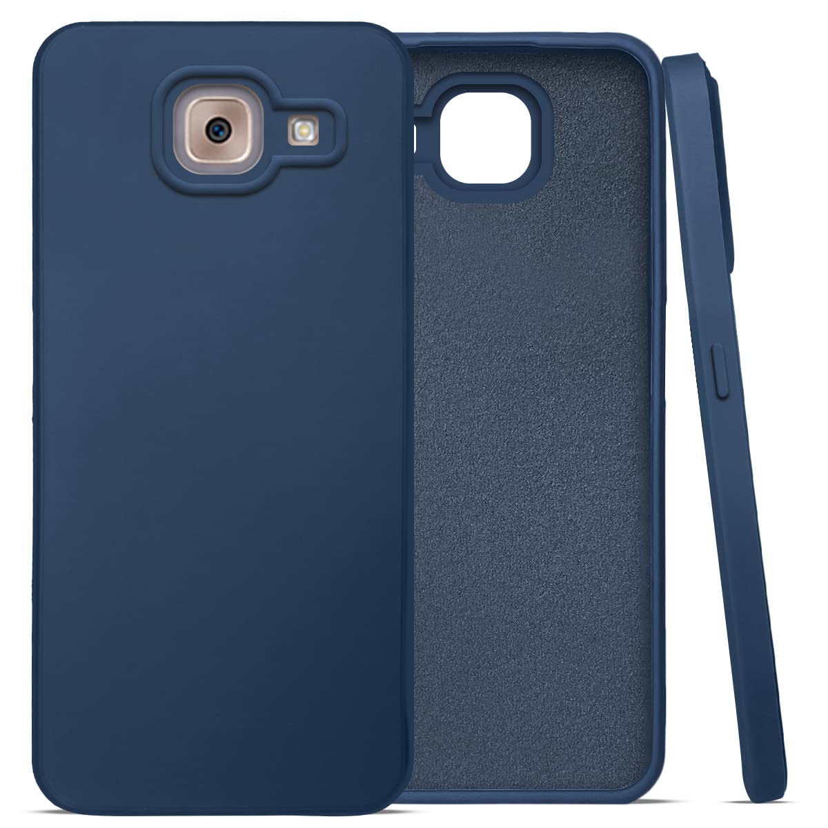 For Samsung Galaxy On Max Back Cover Case (Matte Finish Silicone with Inside Fiber Cloth)