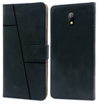 For Itel A23 Flip Cover Case (Stitched Leather Finish | Magnetic Closure | Foldable Stand | Wallet Card Slots)