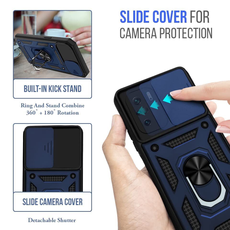 For Xiaomi Poco F3 Back Cover Case (Hybrid Dual Armor Polycarbonate)