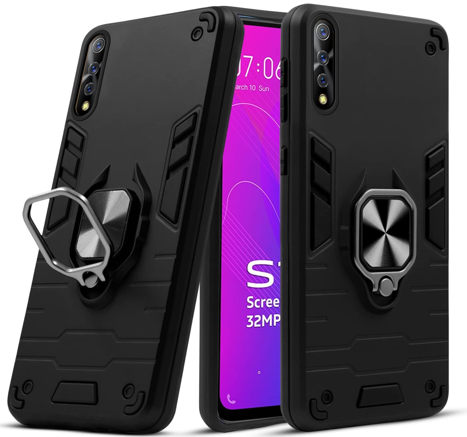 For Vivo S1 | Vivo Z1x Back Case Cover (Shockproof Polycarbonate Dual Layer Hybrid Armor)