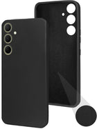 For Samsung Galaxy A35 5G Back Cover Case (Matte Finish Silicone with Inside Fiber Cloth)