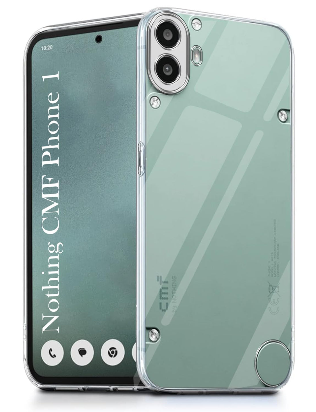 For Nothing CMF Phone 1 Back Cover (Silicone Clear Shockproof Case with Camera Protection | Soft and Flexible)