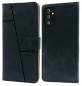 For Samsung Galaxy M23 5G Flip Cover Case (Stitched Leather with Magnetic Closure)