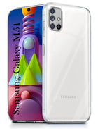 For Samsung Galaxy M51 Back Cover ( Silicone Clear Shockproof Case with Camera Protection | Soft and Flexible | Transparent)