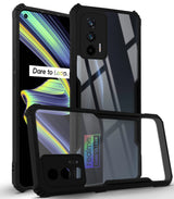 For Realme X7 Max 5G Back Cover Case (Crystal Glass Back | Camera Protection | Shockproof Bumpers)