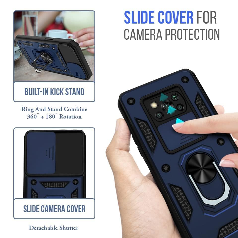For Poco X3 | Poco X3 Pro Back Cover Case (Hybrid Dual Polycarbonate)