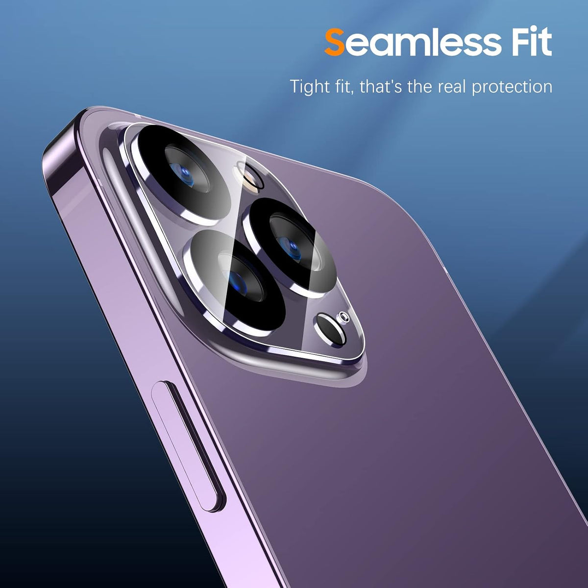 Crystal Clear Camera Lens Protector for iPhone 13 Pro  – Sapphire 9H+ Glass, Anti-Scratch, Anti-Drop & Case Friendly
