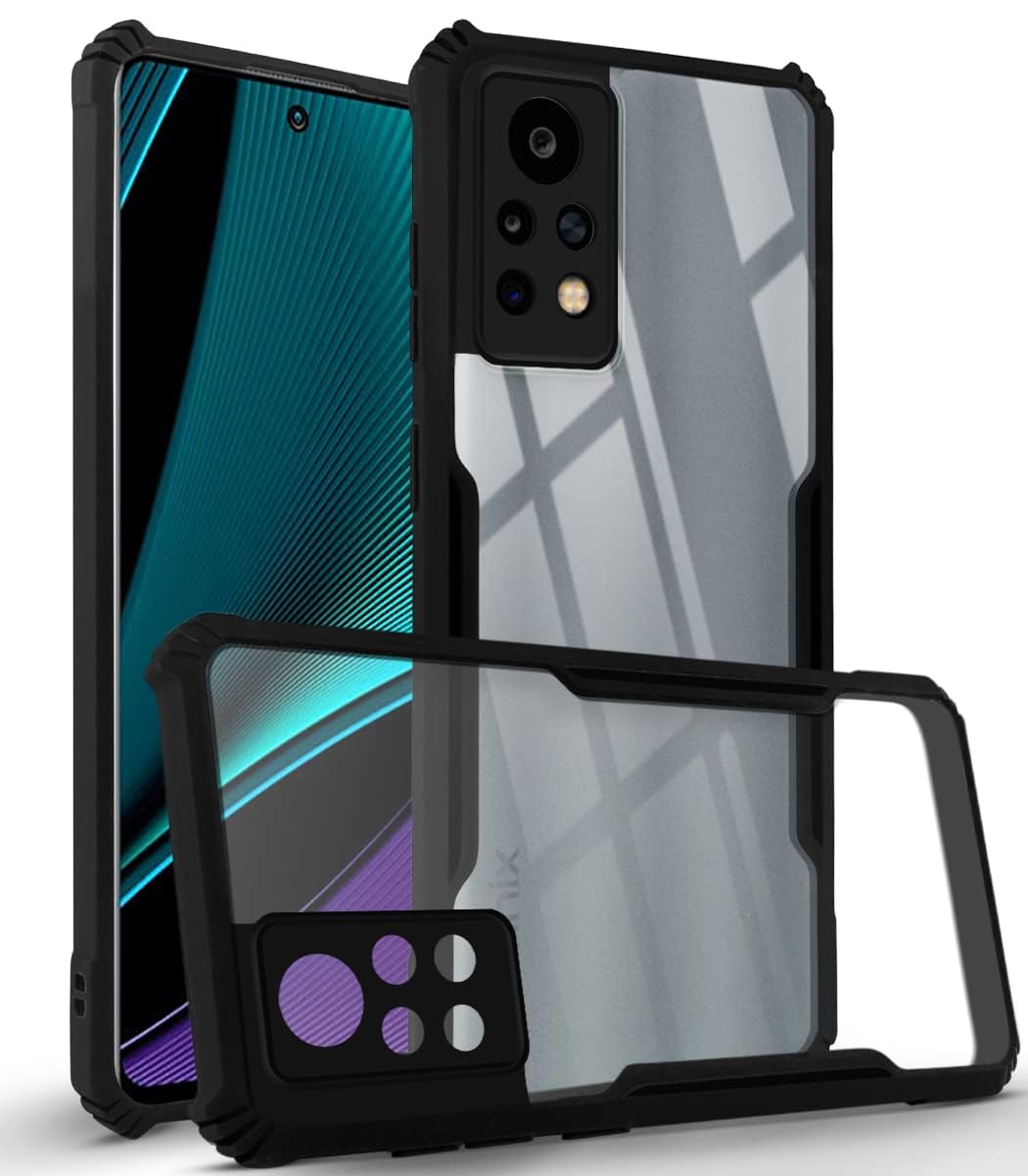 For Infinix Note 11 Pro Back Cover Case (Shockproof Clear Panel)