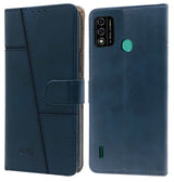 For Itel A48 Flip Cover Case (Stitched Leather Finish | Magnetic Closure | Inner TPU | Foldable Stand | Wallet Card Slots)