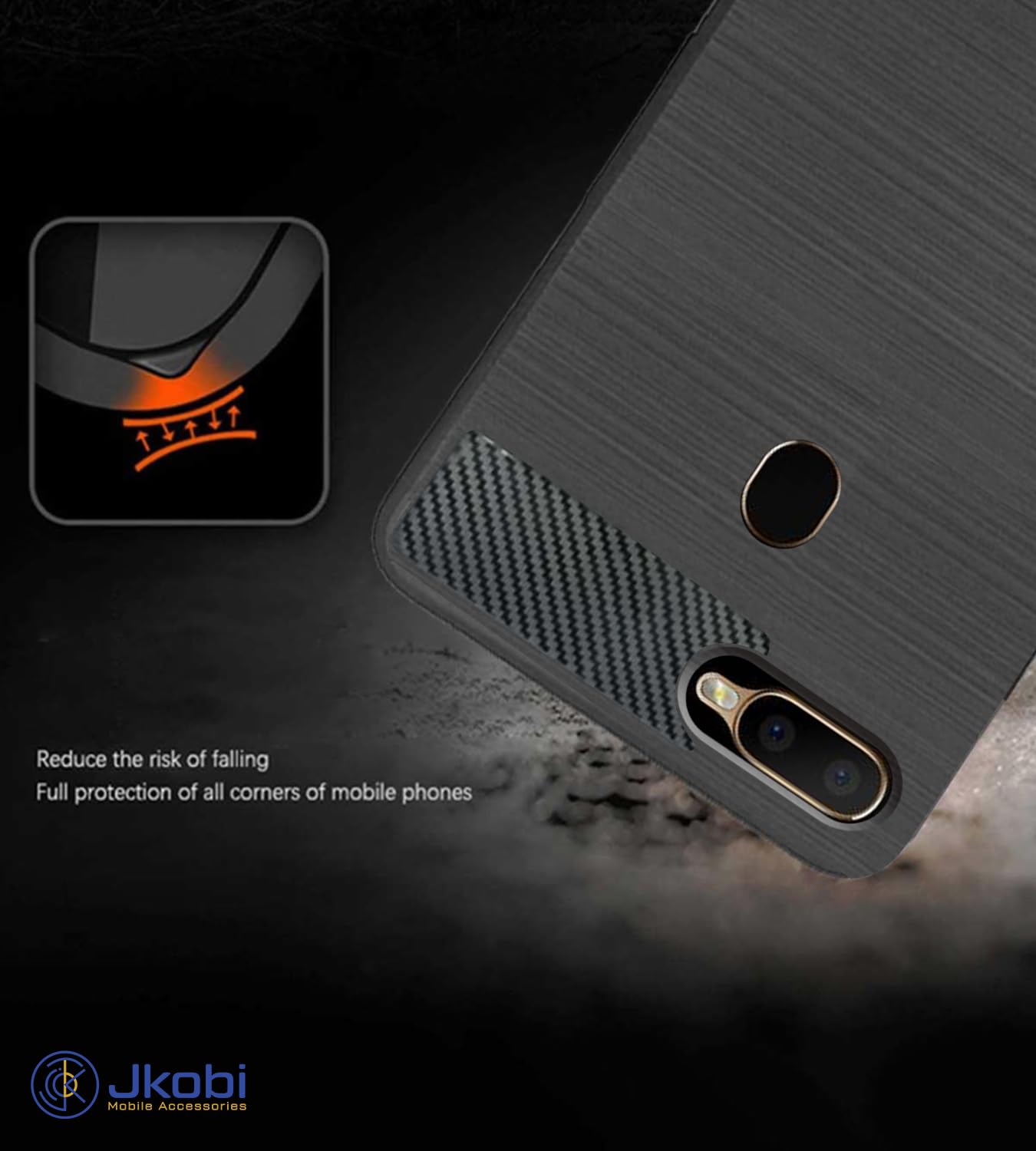 For Oppo A5 Oppo A5s Back Cover Case (Shockproof with Polycarbonate