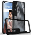 For Tecno Spark 7 Pro Back Case Cover (Crystal Glass Back | Camera Protection | Shockproof | Professional Black)