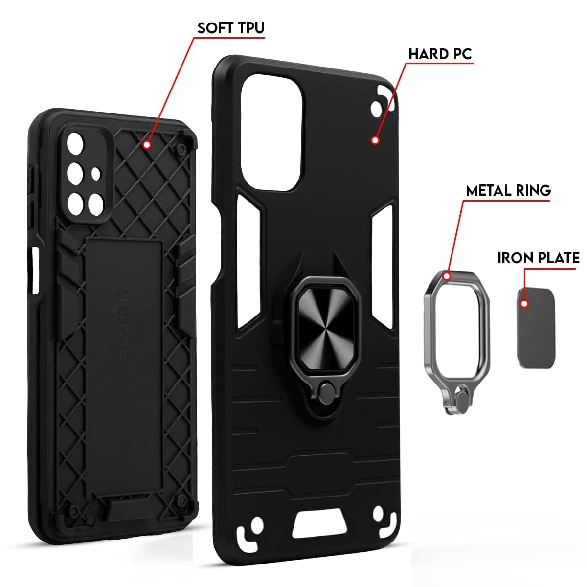 For Xiaomi 11 Lite 5G NE Back Cover Case (Shockproof Hybrid Armor)