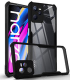For Realme Narzo 50A Prime Back Cover Case (Shockproof with Polycarbonate Clear Panel)
