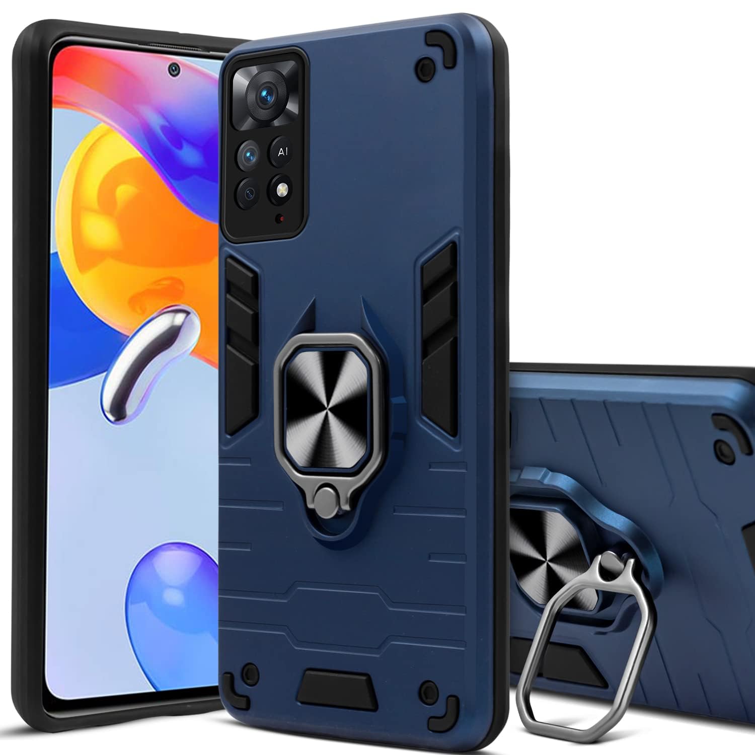 For Xiaomi Redmi Note 11 Pro |11 Pro 5G |11 Pro Plus Back Cover Case(Shockproof Polycarbonate Dual Layer Hybrid Armor)