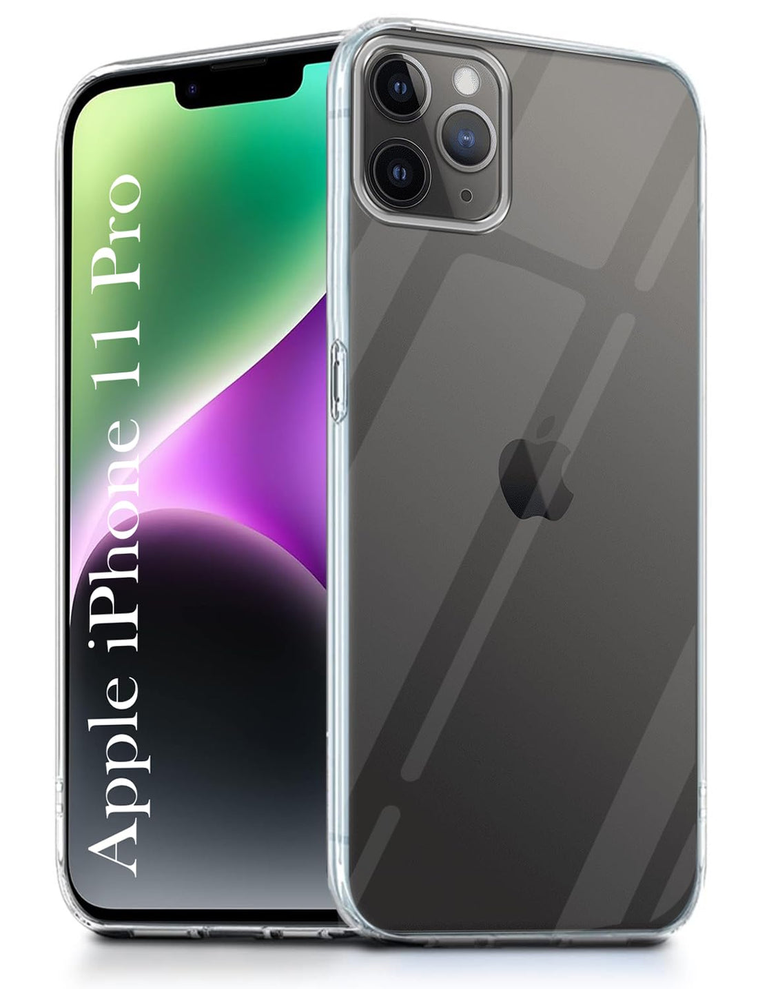 For Apple iPhone 11 Pro Back Cover( Silicone Clear Shockproof Case with Camera Protection | Soft and Flexible | Transparent)