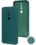 For Oppo F11 Pro Back Cover Case(Matte Finish Silicone with Inside Fiber Cloth)