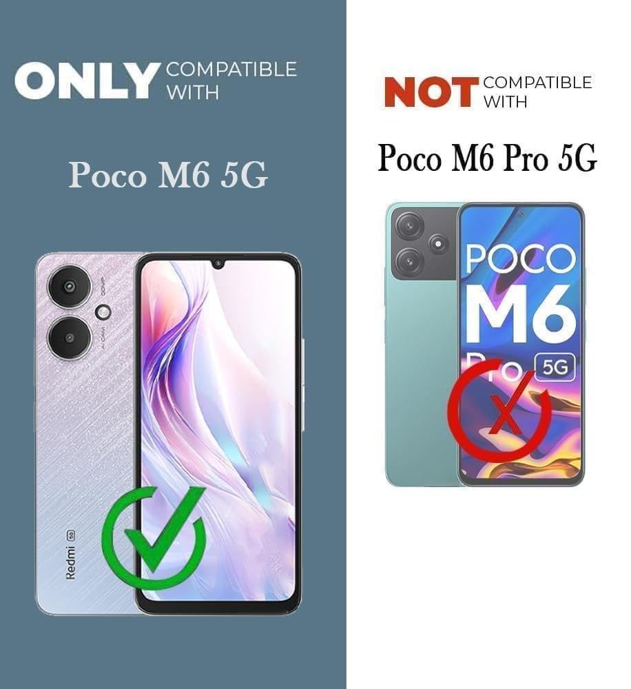 For Poco M6 5G Back Cover Case (Hybrid Dual Armor Polycarbonate)