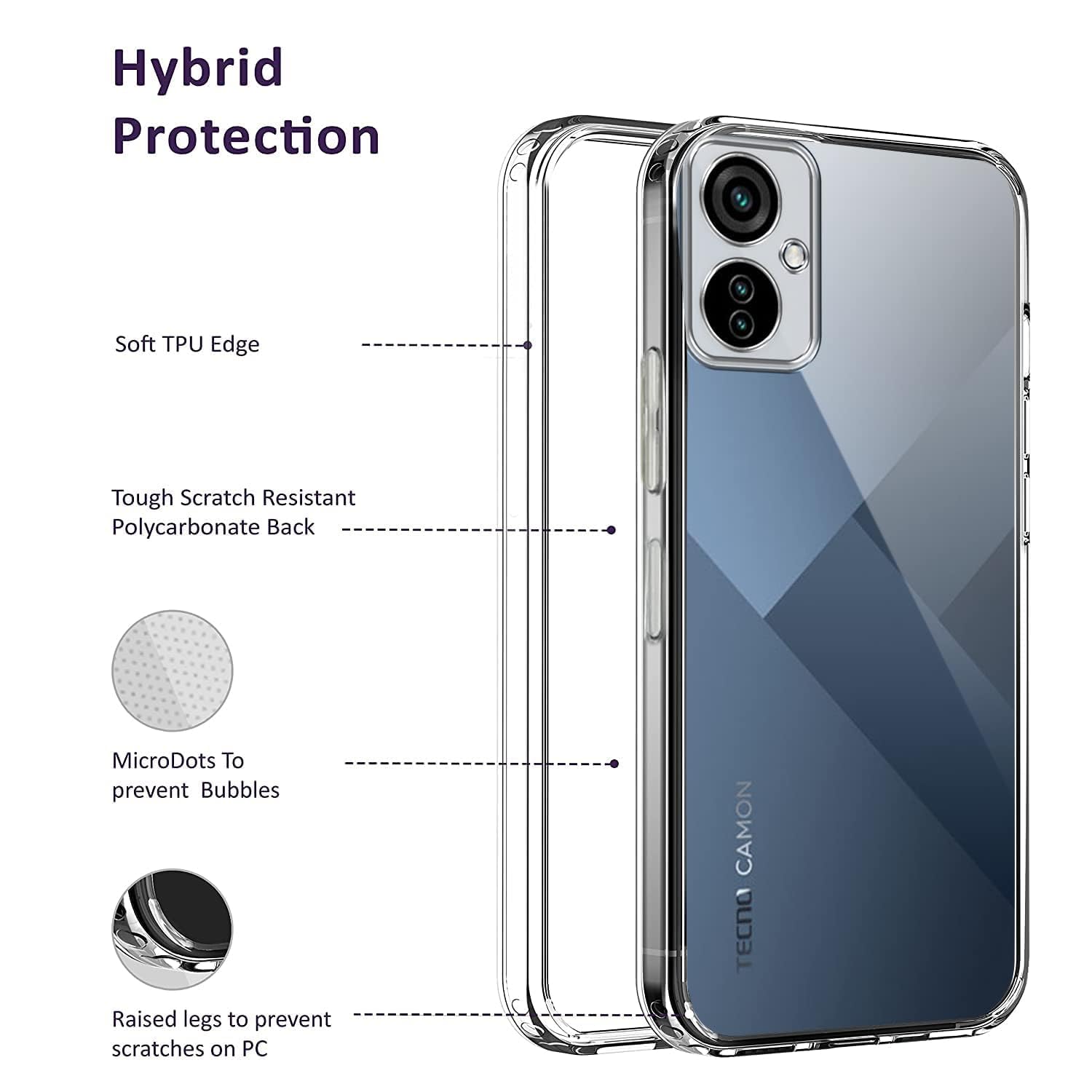 For Tecno Camon 19 Neo Back Case Cover