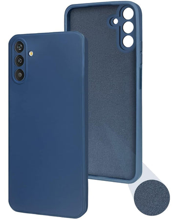 For Samsung Galaxy M13 4G Back Cover Case (Matte Silicone with Inside Fiber Cloth)