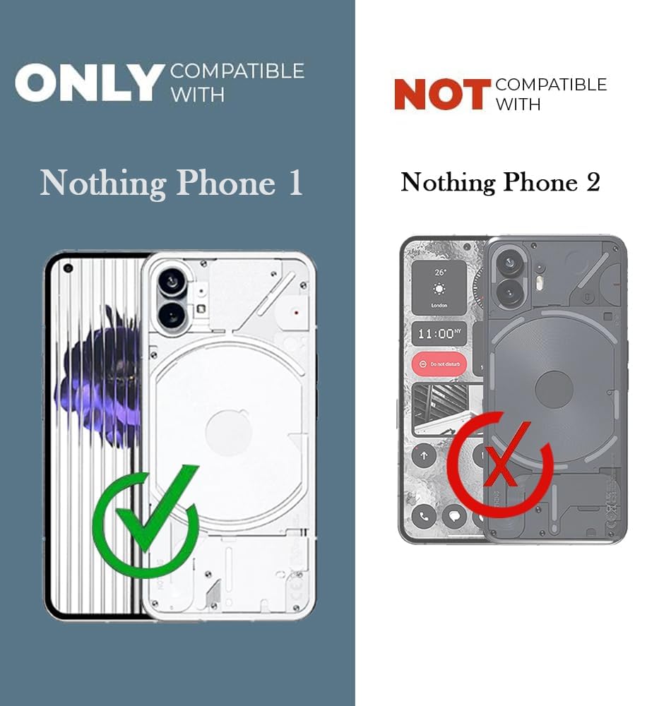 For Nothing Phone 1 Back Case Cover (Matte Finish Silicone with Inside Fiber Cloth | Elegant Professional Look)
