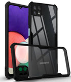 For Samsung Galaxy A22 5G Back Cover Case (Inside Fiber Cloth | Smooth Matte Finish | Elegant Professional Look)