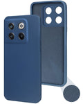 For OnePlus 10T Back Cover Case (Matte Finish Silicone with Inside Fiber Cloth)