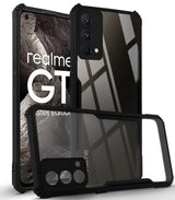 For Realme GT Master Back Case Cover (Shockproof with Polycarbonate Clear Panel | Professional Black)
