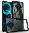 For Infinix Zero 8i | Zero 8 Back Case Cover (Shockproof with Polycarbonate Clear Panel | Professional Black)