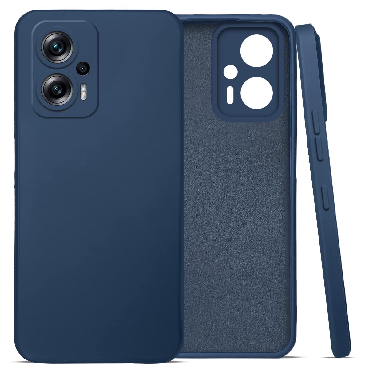 For Xiaomi Redmi K50i Back Cover Case (Inside Fiber Cloth | Smooth Matte Finish | Professional Look)