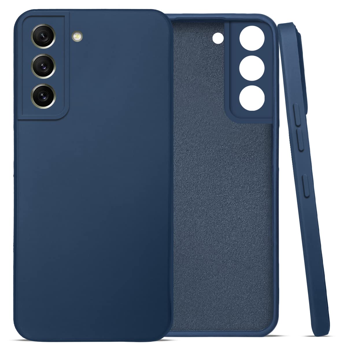 For Samsung Galaxy S21 FE 5G Back Cover Case (Matte Silicone with Inside Fiber Cloth)