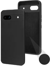 For Google Pixel 7a Back Cover Case (Matte Finish Silicone with Inside Fiber Cloth)