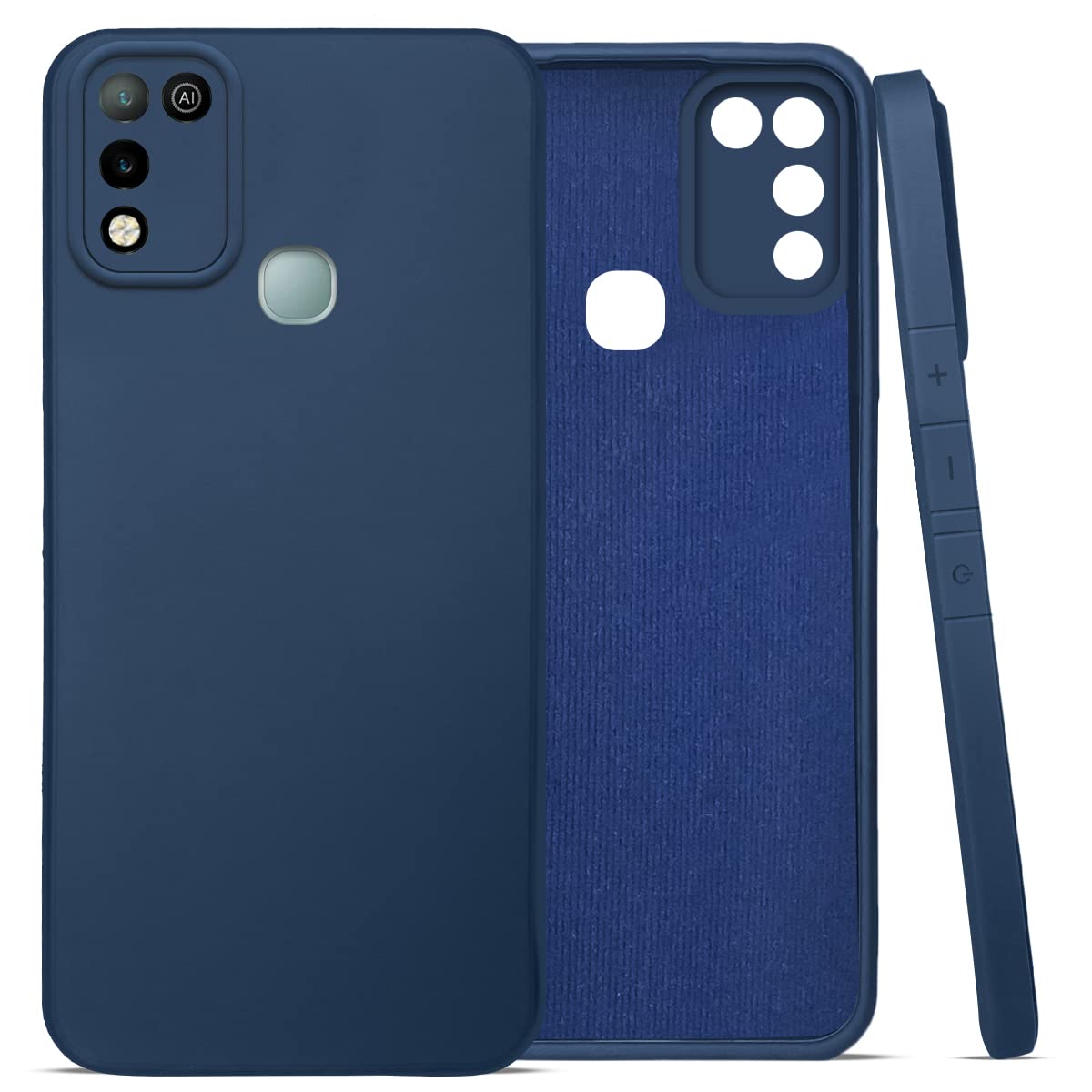 For Infinix Hot 10 Play Back Cover Case (Inside Fiber Cloth | Smooth Matte Finish | Elegant Professional Look)