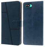 For Itel A25 Pro Flip Cover Case (Stitched Leather Finish | Magnetic Closure | Inner TPU | Foldable Stand | Wallet Card Slots)