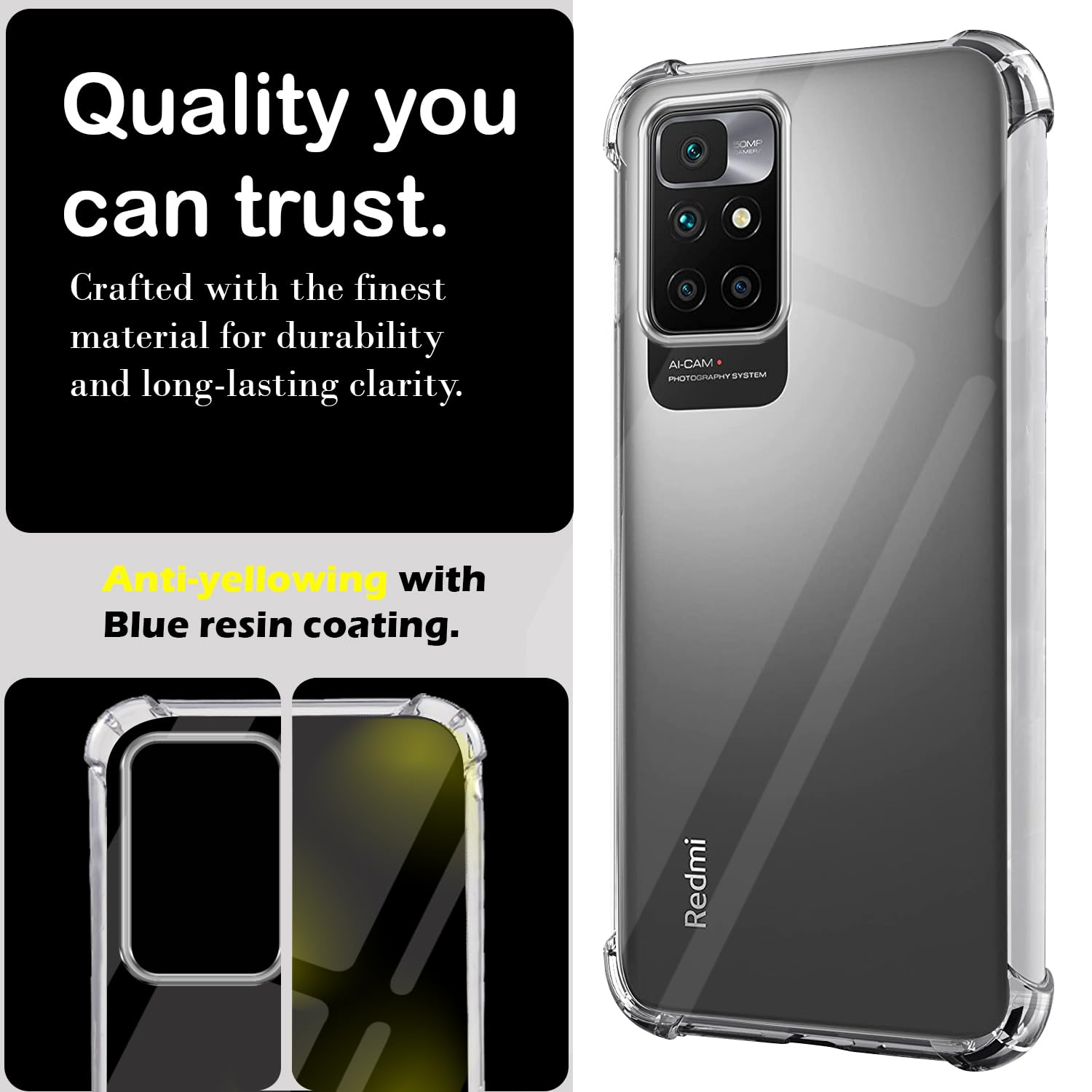 MaiJin Custodia per Xiaomi Redmi 5 Plus (5,99 Pollici) Morbido TPU Cover Cristallo di Rocca Trasparente Anti Scivolo Protezione Posteriore Cover MaiJin Custodia per Xiaomi Redmi 5 Plus (5,99 Pollici) Morbido TPU Cover Cristallo di Rocca Trasparente Anti Scivolo Protezione Posteriore Cover