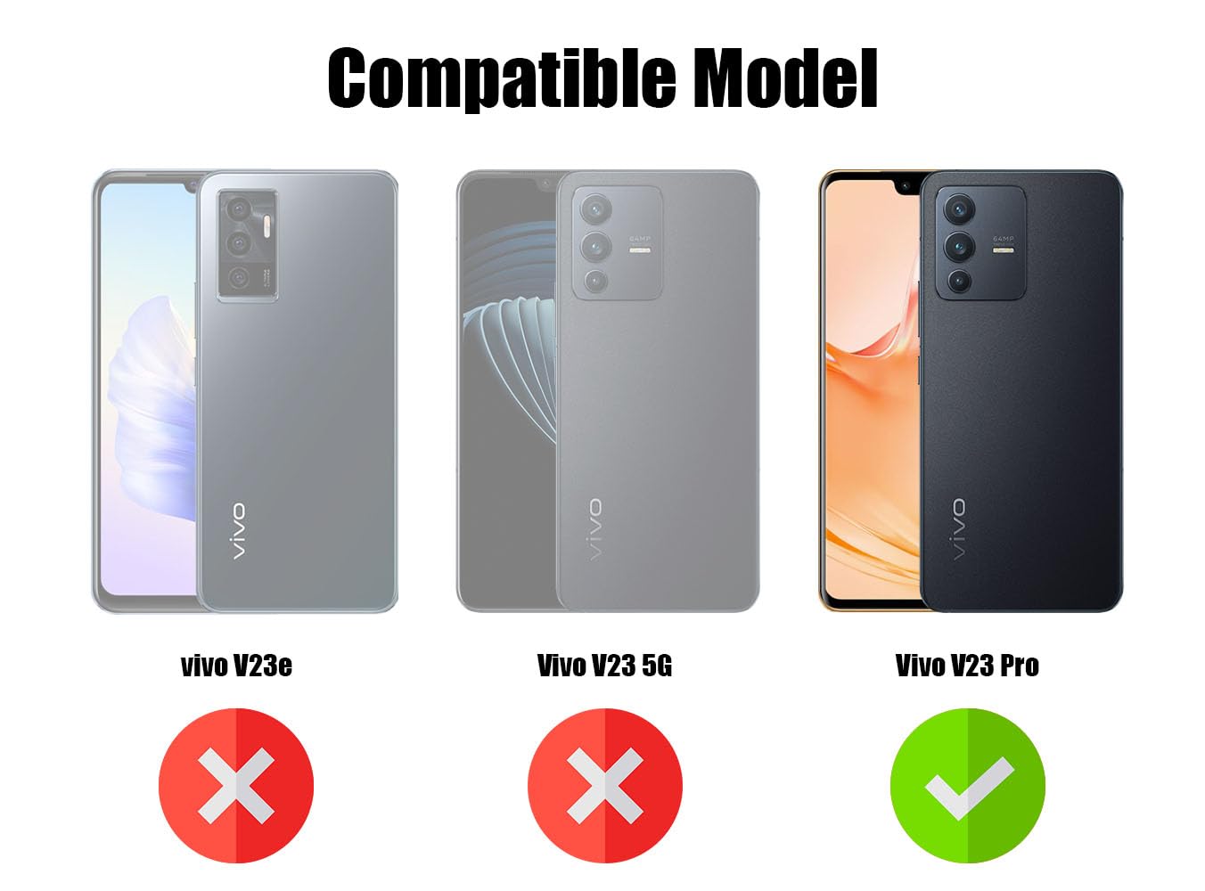 For Vivo V23 Pro 5G Back Cover Case (Matte Finish Silicone with Inside Fiber Cloth)