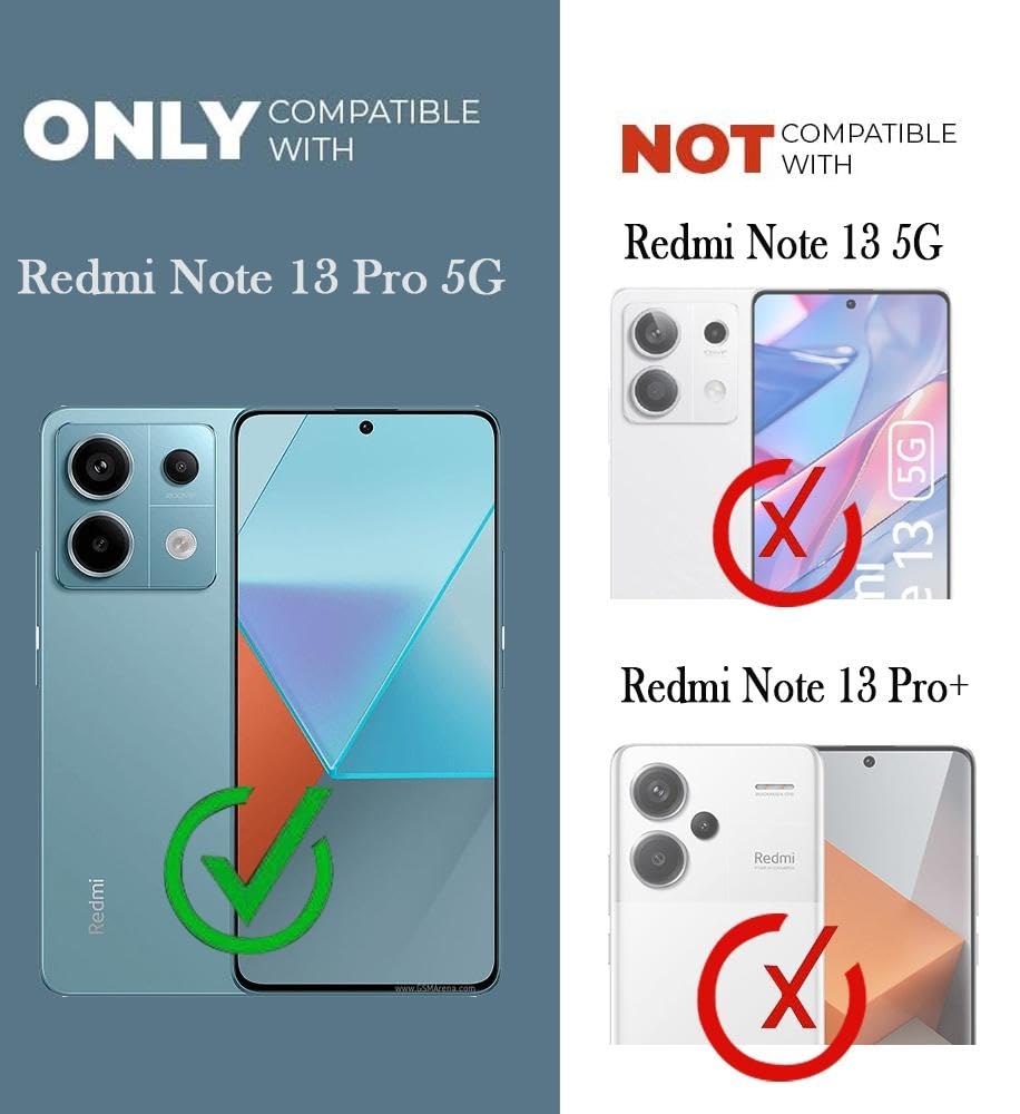 For Redmi Note 13 Pro Back Cover Case (Matte Finish Silicone with Inside Fiber Cloth)