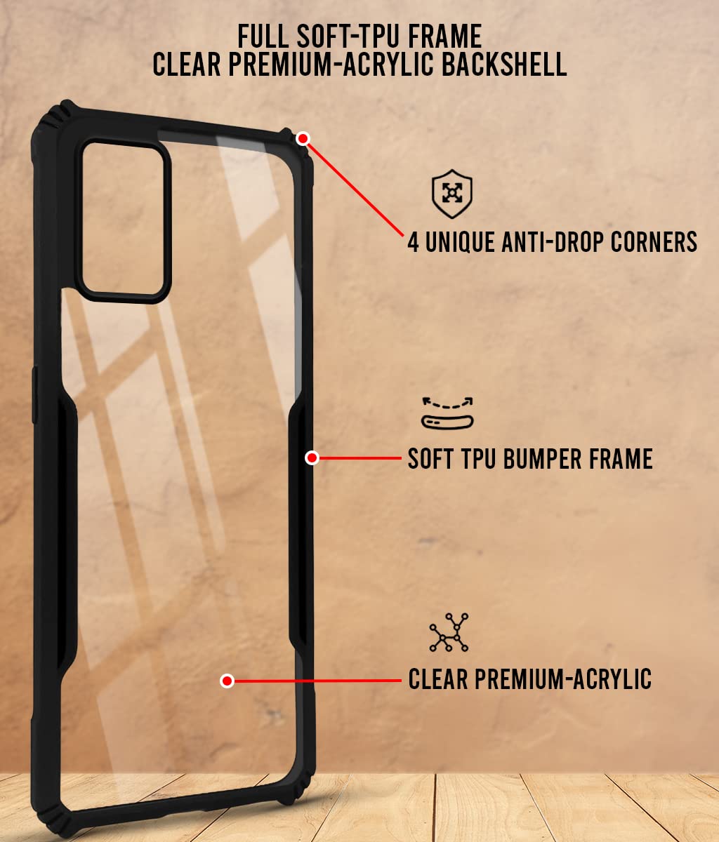 For Oppo Reno5 Lite | Reno 5 Lite  Back Cover Case Hard PC Crystal Bumper Shockproof with Camera Protection