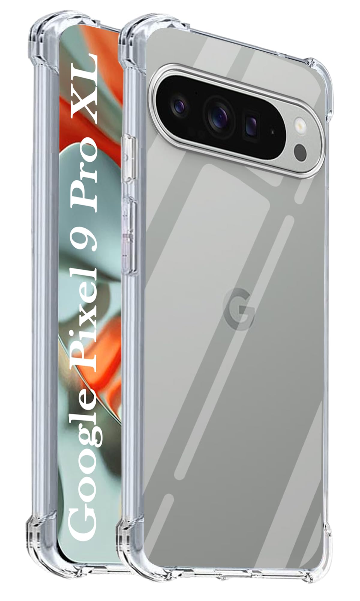 For Google Pixel 9 Pro XL Back Cover ( Shockproof Crystal Clear Case | Drop & Camera Protection | Hard Polycarbonate)
