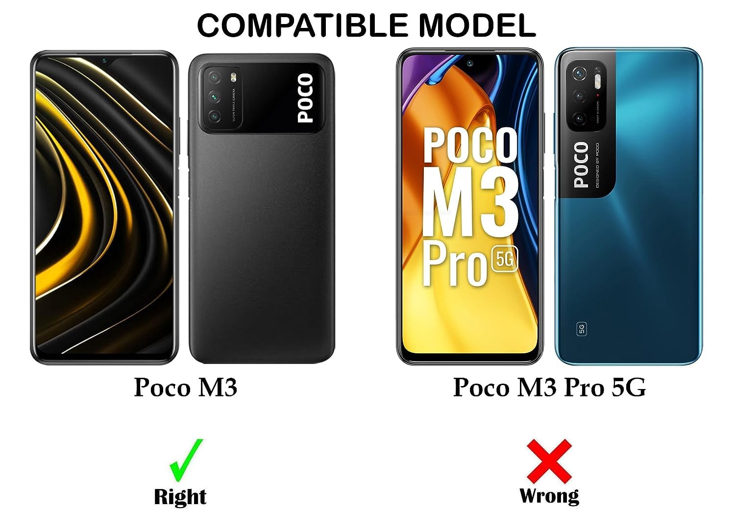 For Poco M3 Back Cover Case (Matte Finish Silicone with Inside Fiber Cloth)