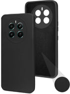 For Realme Narzo 70 5G Back Cover Case (Matte Finish Silicone with Inside Fiber Cloth)