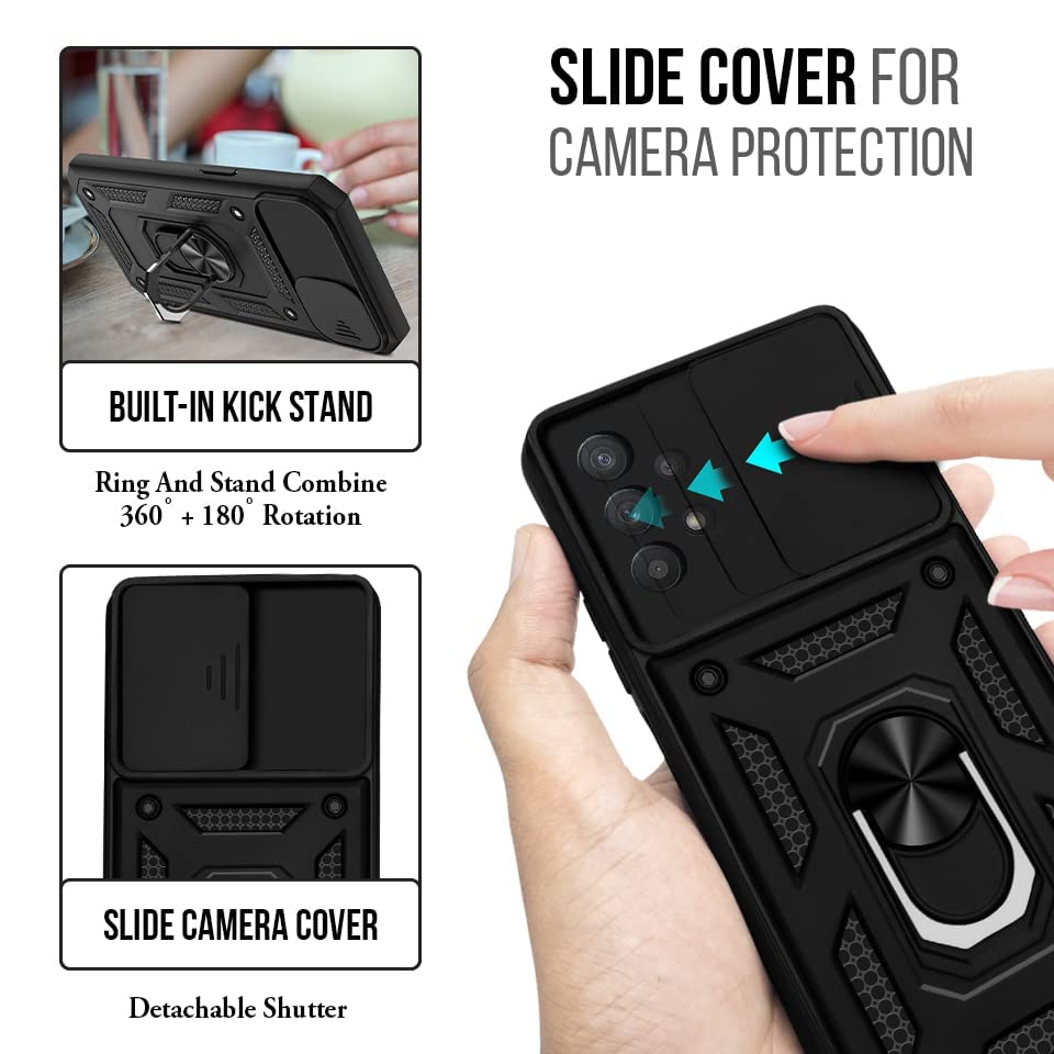 For Samsung Galaxy A32 5G Back Cover Case (Hybrid Dual Armor Polycarbonate)