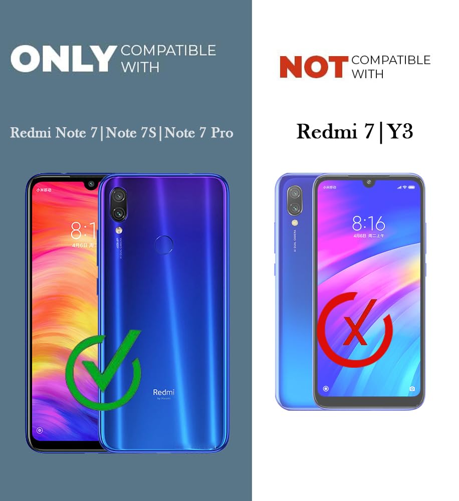 For Redmi Note 7 | Note 7S | Note 7 Pro Back Cover Case (Liquid Silicone | Side Grip | Camera Protection)