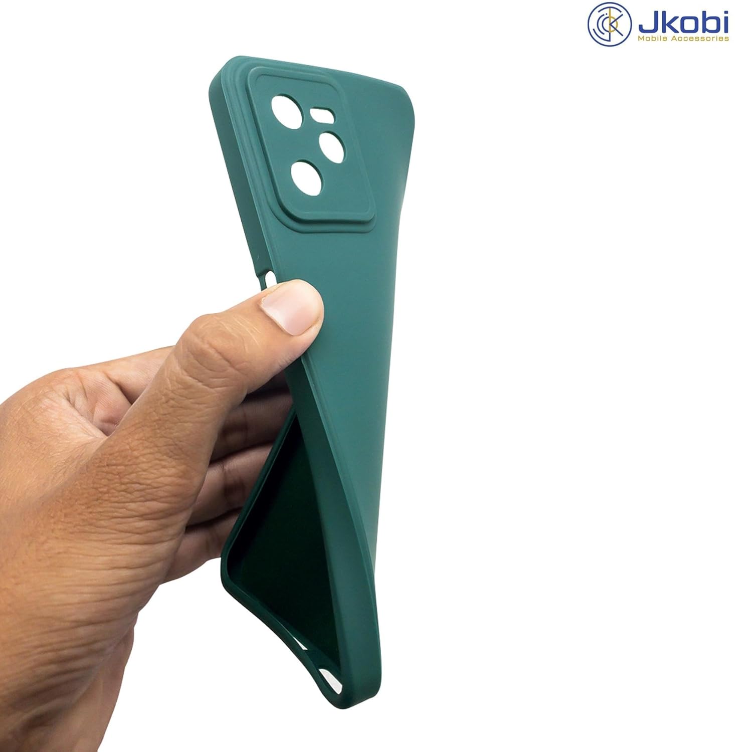 For Redmi Note 13 Pro Back Cover Case (Matte Finish Silicone with Inside Fiber Cloth)