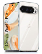 For Google Pixel 9 Pro Back Cover (Silicone Clear Shockproof Case with Camera Protection | Soft and Flexible)