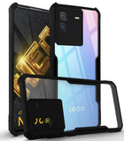 For Vivo iQOO Neo 6 Back Cover Case (Shockproof with Polycarbonate Clear Panel)