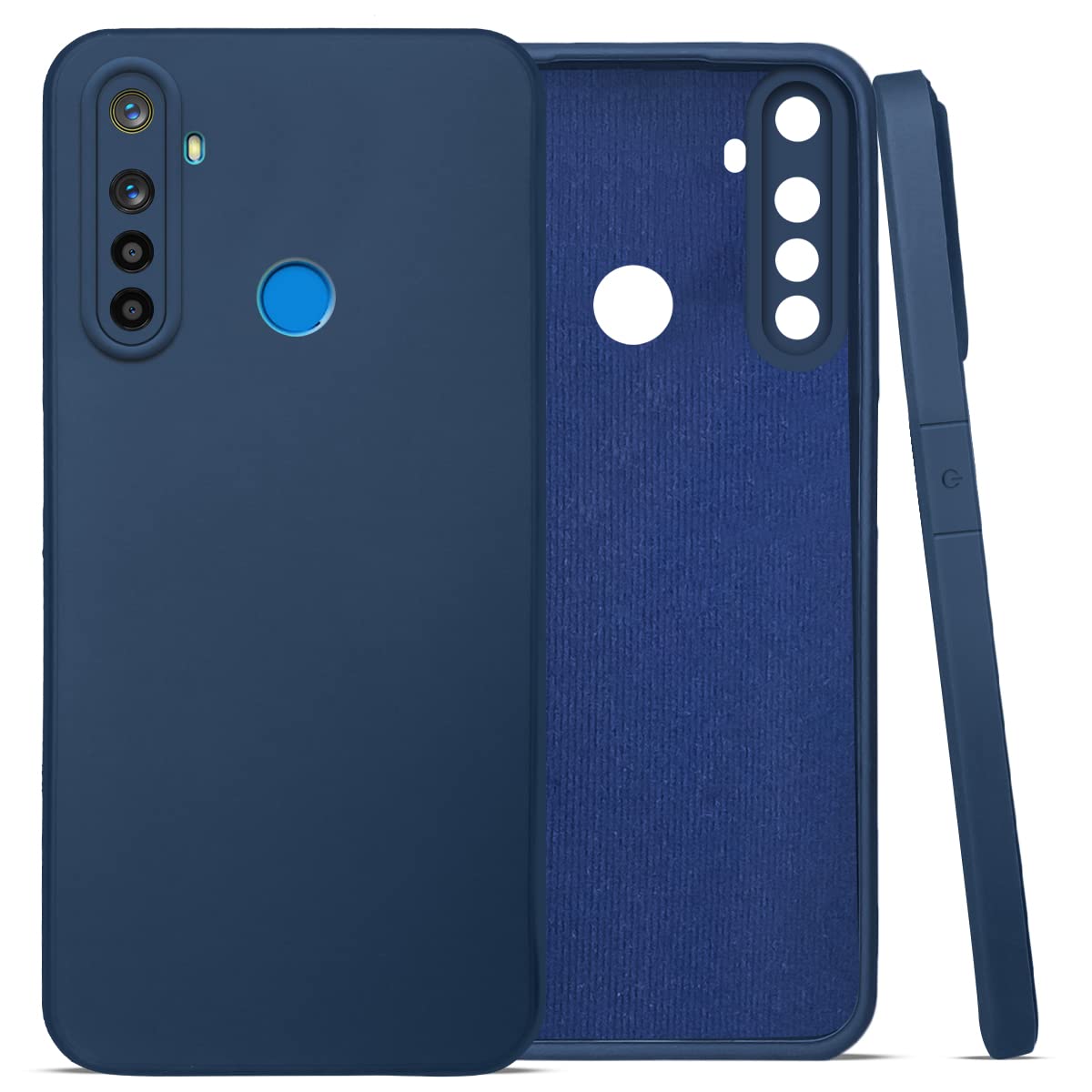 For Realme Narzo 10 Back Cover Case (Inside Fiber Cloth | Smooth Matte Finish | Elegant Professional Look)