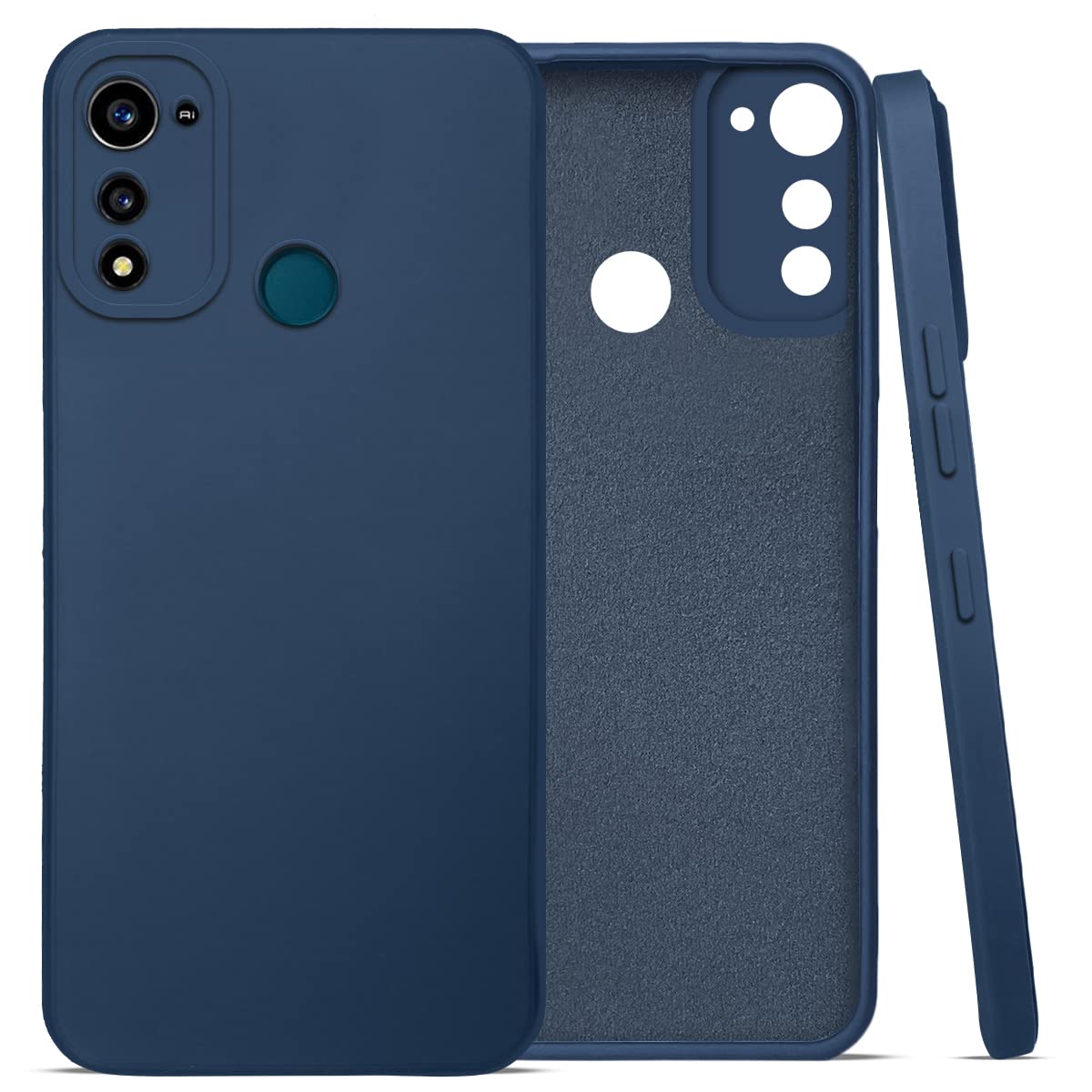 For Lava X3 Back Cover Case (Inside Fiber Cloth | Smooth Matte Finish | Elegant Professional Look |Black)
