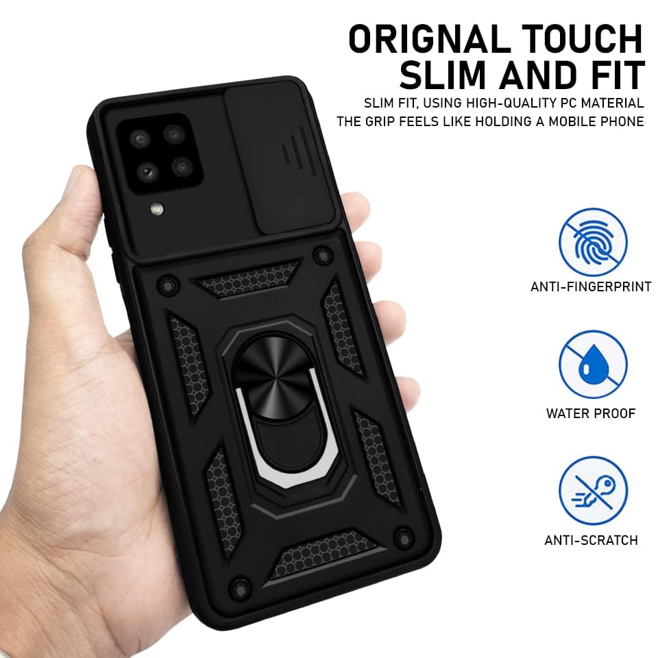 For Samsung Galaxy A22 4G Back Cover Case (Hybrid Dual Armor Polycarbonate)