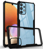 For Samsung Galaxy A32 4G Back Cover Case (Shockproof with Polycarbonate Clear Panel)